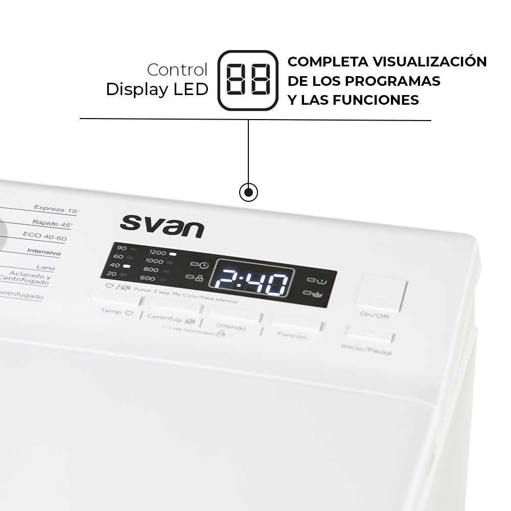 Lavadora Svan Carga Superior SLCS6201C - Imagen 4